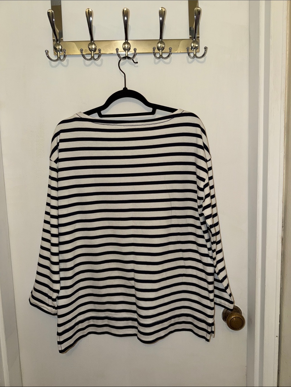 kate spade White & Navy Striped 'Beware of Sharks' Long Sleeve Tee - Picture 8 of 12